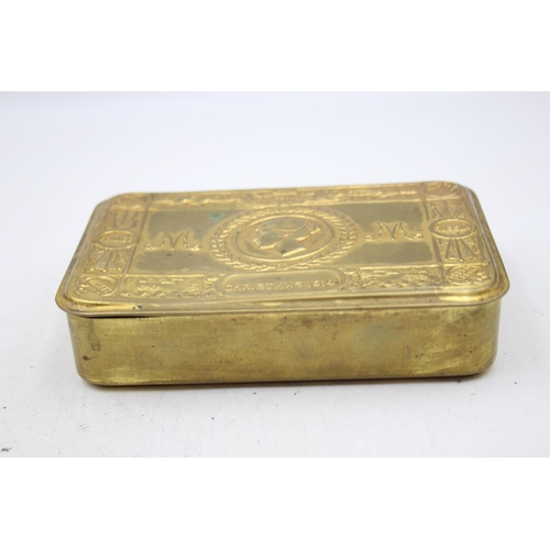 286 - WW1 1914 Princess Mary Brass Christmas Tin