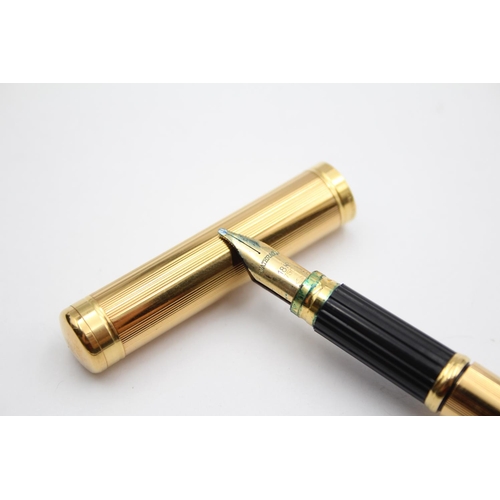 301 - WATERMAN Gold Plated Ladies Fountain Pen w/ 18ct Gold Nib WRITING (25g)