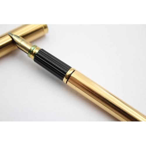 301 - WATERMAN Gold Plated Ladies Fountain Pen w/ 18ct Gold Nib WRITING (25g)