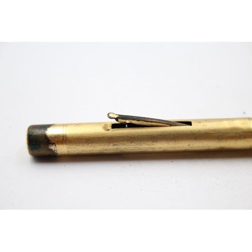 306 - Vintage Mabie Todd Swan The Pen Rolled Gold Fountain Pen w/ 14ct Gold Nib (21g)