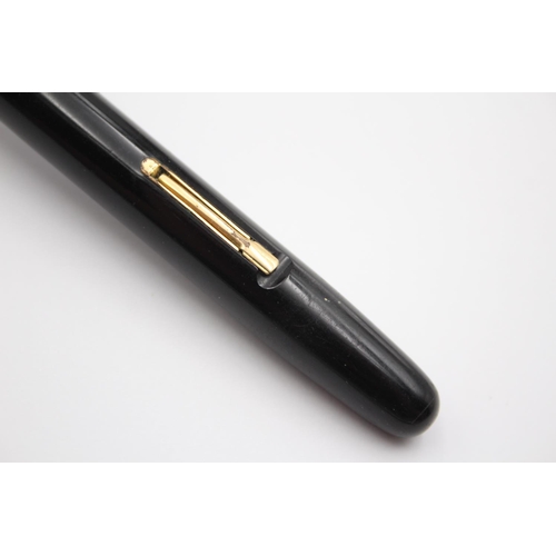 315 - Vintage WATERMAN 515 Black Fountain Pen w/ 14ct Gold Nib WRITING