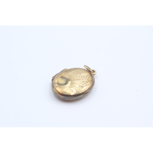 148 - 2 X 9ct Gold Back And Front Vintage Lockets (7.9g)