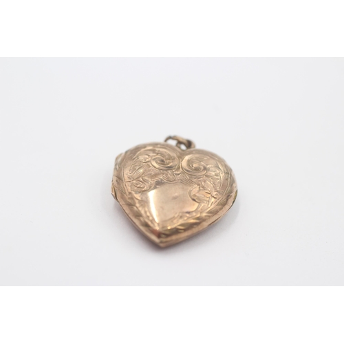 150 - 2 X 9ct Gold Back And Front Antique Lockets (6.8g)