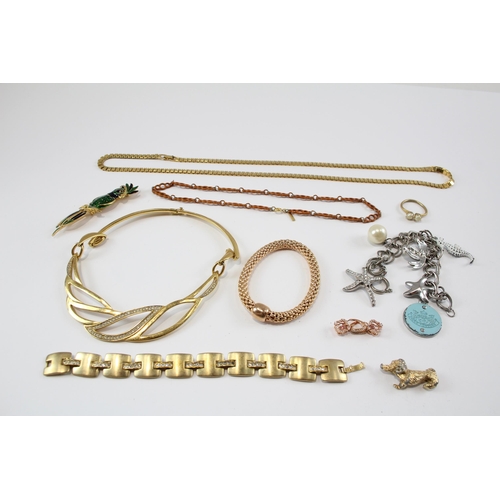 164 - 10 Assorted Branded Jewellery Pieces Including Swarovski And Monet