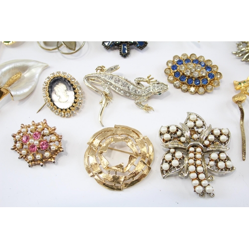 171 - 25 Assorted Vintage And Retro Brooches