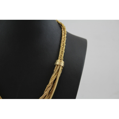 178 - A Vintage Gold Tone Necklace And Bracelet By Grosse