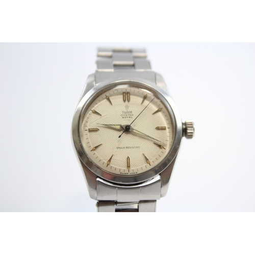 315 - TUDOR OYSTER ROYAL By ROLEX Men's Vintage WRISTWATCH Hand-Wind WORKING