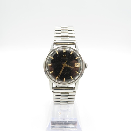 317 - OMEGA SEAMASTER Men's Vintage Black Dial WRISTWATCH Automatic WORKING C.1960s