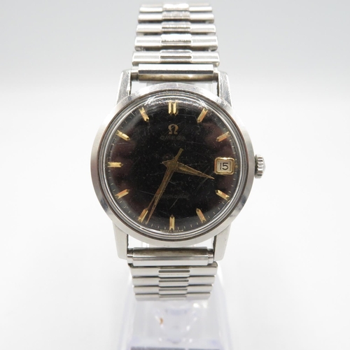 317 - OMEGA SEAMASTER Men's Vintage Black Dial WRISTWATCH Automatic WORKING C.1960s