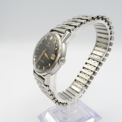 317 - OMEGA SEAMASTER Men's Vintage Black Dial WRISTWATCH Automatic WORKING C.1960s