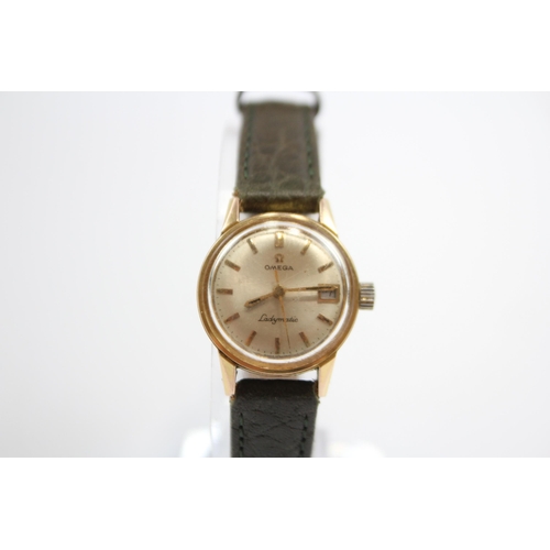 319 - OMEGA LADYMATIC Women's Vintage WRISTWATCH Automatic WORKING Gold Tone