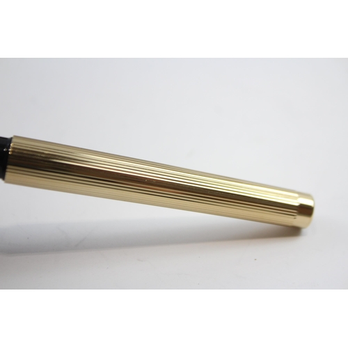 331 - Vintage SHEAFFER Targa Gold Plated Fountain Pen w/ 14ct Gold Nib WRITING Boxed