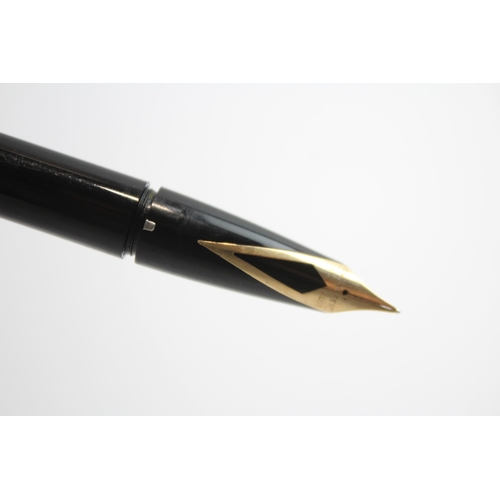 332 - Vintage SHEAFFER PFM Pen For Men Black Fountain Pen w/ 14ct Gold Nib WRITING