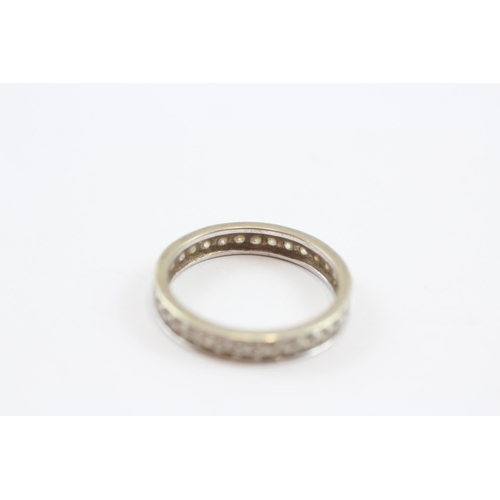 5 - 9ct White Gold Diamond Eternity Ring (2.3g) Size  P
