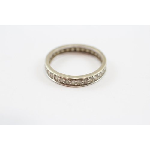 5 - 9ct White Gold Diamond Eternity Ring (2.3g) Size  P