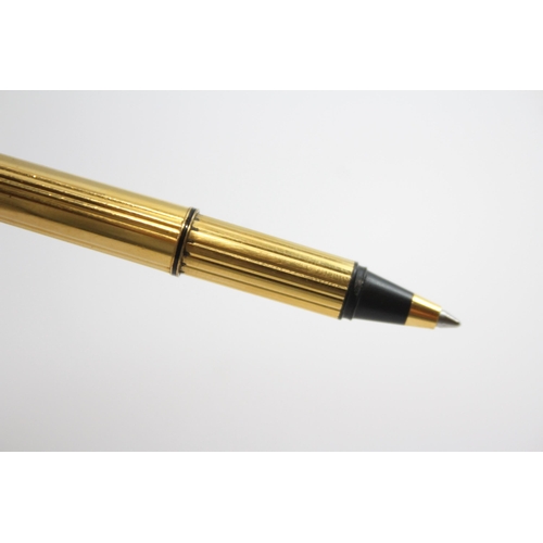 310 - MUST DE CARTIER Paris Gold Plated Ballpoint Pen / Biro Original Box - 800138 32g