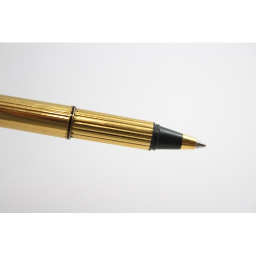 310 - MUST DE CARTIER Paris Gold Plated Ballpoint Pen / Biro Original Box - 800138 32g