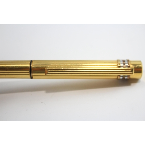 310 - MUST DE CARTIER Paris Gold Plated Ballpoint Pen / Biro Original Box - 800138 32g