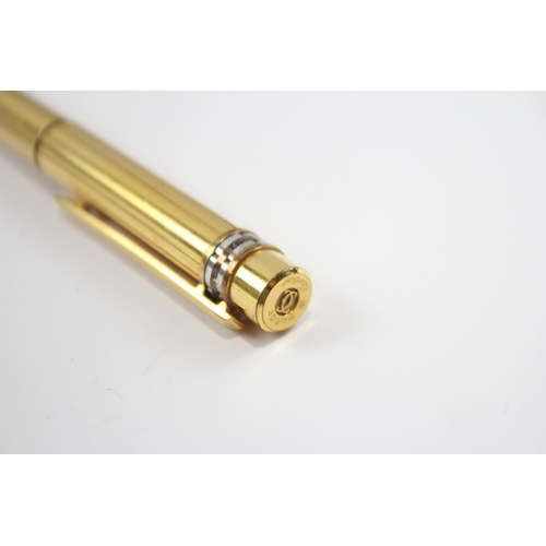 310 - MUST DE CARTIER Paris Gold Plated Ballpoint Pen / Biro Original Box - 800138 32g