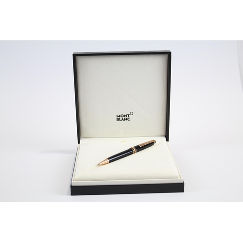 316 - MONTBLANC Meisterstuck Black Ballpoint Pen / Biro Writing In Original Box