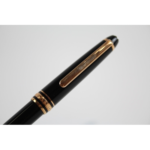 316 - MONTBLANC Meisterstuck Black Ballpoint Pen / Biro Writing In Original Box