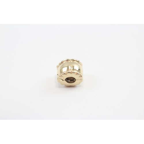 136 - 2 X 14ct Gold Paste Pandora Spacer Charms (5.7g)