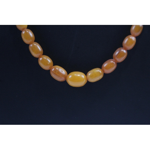 185 - Antique Amber Graduated Necklace