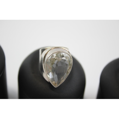 188 - A Collection Of Silver Gemstone Jewellery Including Smoky Quartz