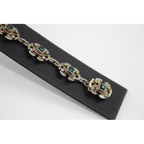 206 - Silver Austro-Hungarian Bracelet With Seed Pearls