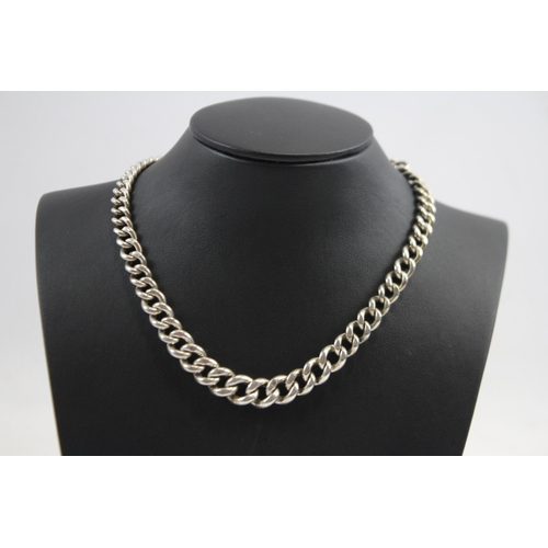 209 - Silver Graduated Watch Chain Necklace Conversion