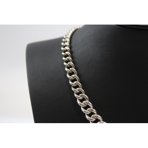 209 - Silver Graduated Watch Chain Necklace Conversion