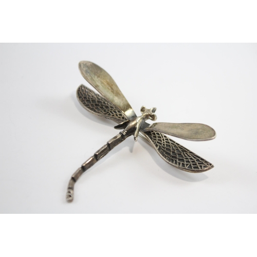 212 - Silver Dragonfly Brooch By Maker Andea Jewellery