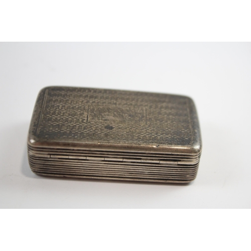 269 - Antique Georgian Hallmarked 1827 Birmingham Sterling Silver Snuff Box (41g)