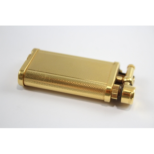 274 - DUNHILL Unique Gold Plated Lift Arm Cigarette Lighter (70g)