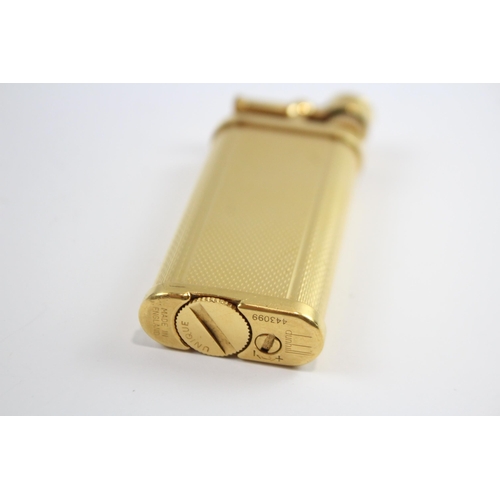 274 - DUNHILL Unique Gold Plated Lift Arm Cigarette Lighter (70g)