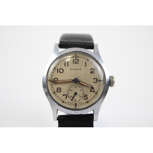 285 - MOERIS A.T.P Men's Vintage WWII Military Issued WRISTWATCH Hand-Wind WORKING