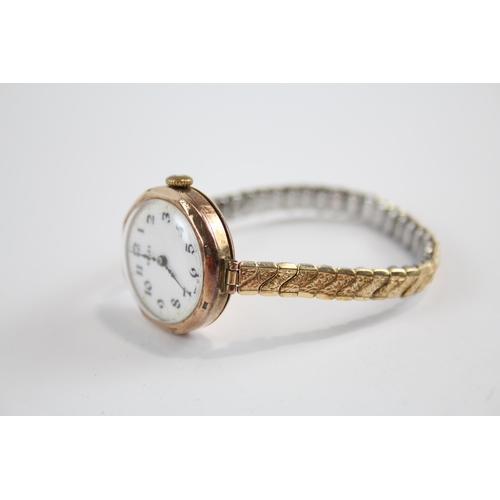 287 - ROLEX 9ct Gold Cased Women's Vintage WRISTWATCH Hand-Wind WORKING C.1940s