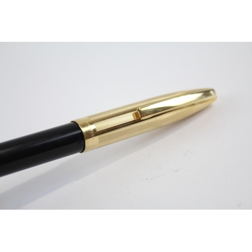 307 - Vintage SHEAFFER Imperial Black FOUNTAIN PEN w/ 14ct Gold Nib WRITING