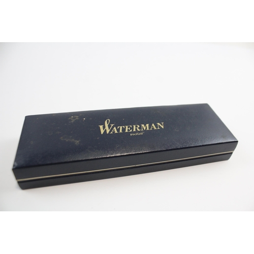 336 - Waterman Lady Charlotte Fountain Pen Blue Lacquer Casing 18ct Gold Nib WRITING