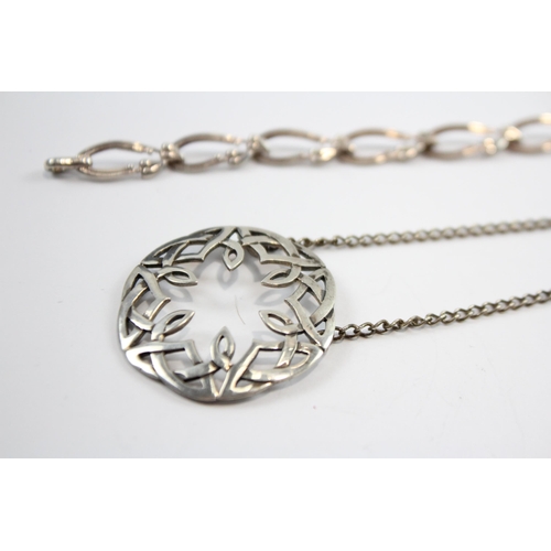 174 - A Collection Of Silver Scottish Design Jewellery Including Ola Gorie