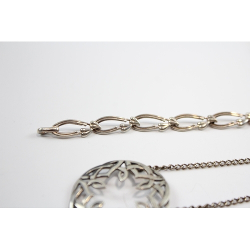 174 - A Collection Of Silver Scottish Design Jewellery Including Ola Gorie