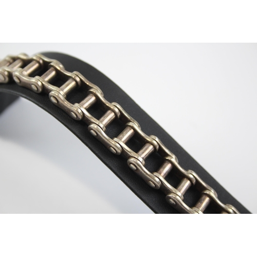 182 - Silver Bicycle Chain Style Bracelet