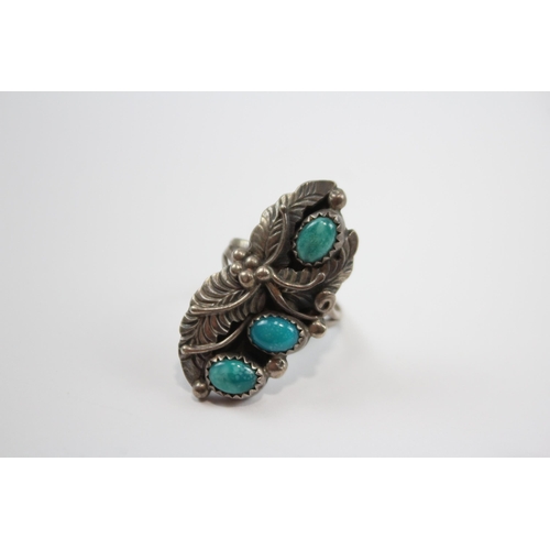 189 - Two Silver Navajo Rings Including Turquoise