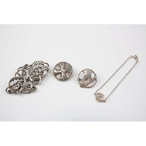 210 - A Collection Of Silver Scottish Design Jewellery