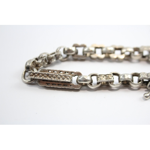 215 - Silver Antique Watch Chain Bracelet Conversion