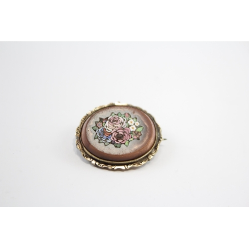 227 - Antique Micro Mosaic Brooch