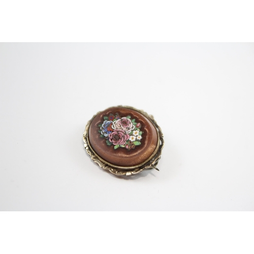 227 - Antique Micro Mosaic Brooch