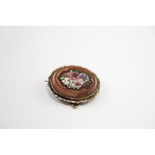 227 - Antique Micro Mosaic Brooch