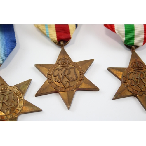 247 - 4 x WW2 Medals Inc Atlantic, Africa, Italy Stars, Etc