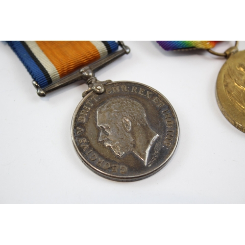 248 - WW1 Medal Pair & Original Ribbons TR5-5049 Pte C.M Cox Northumberland Fusiliers